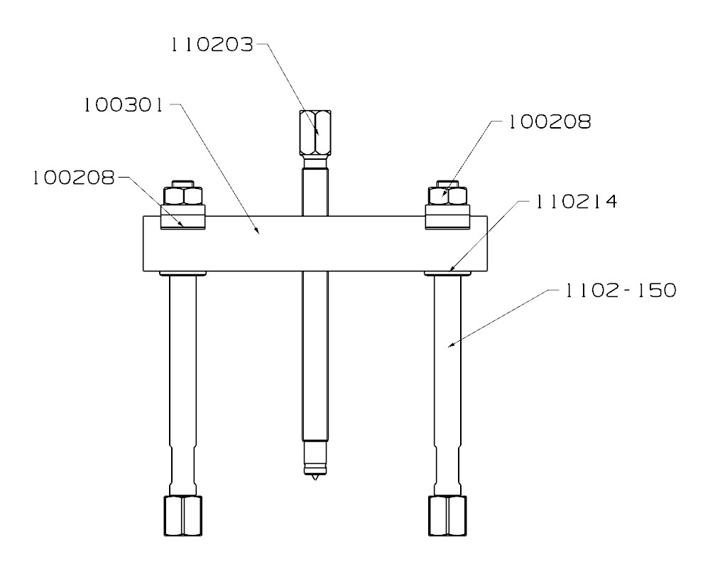 EXTRACTOR FORZA SERIE 1100S DE 2 ALARGADERAS